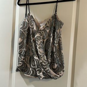 1 State pale pink and sequin surplus top